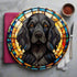 Cocker Spaniel Black Glass Suncatcher Worktop Saver